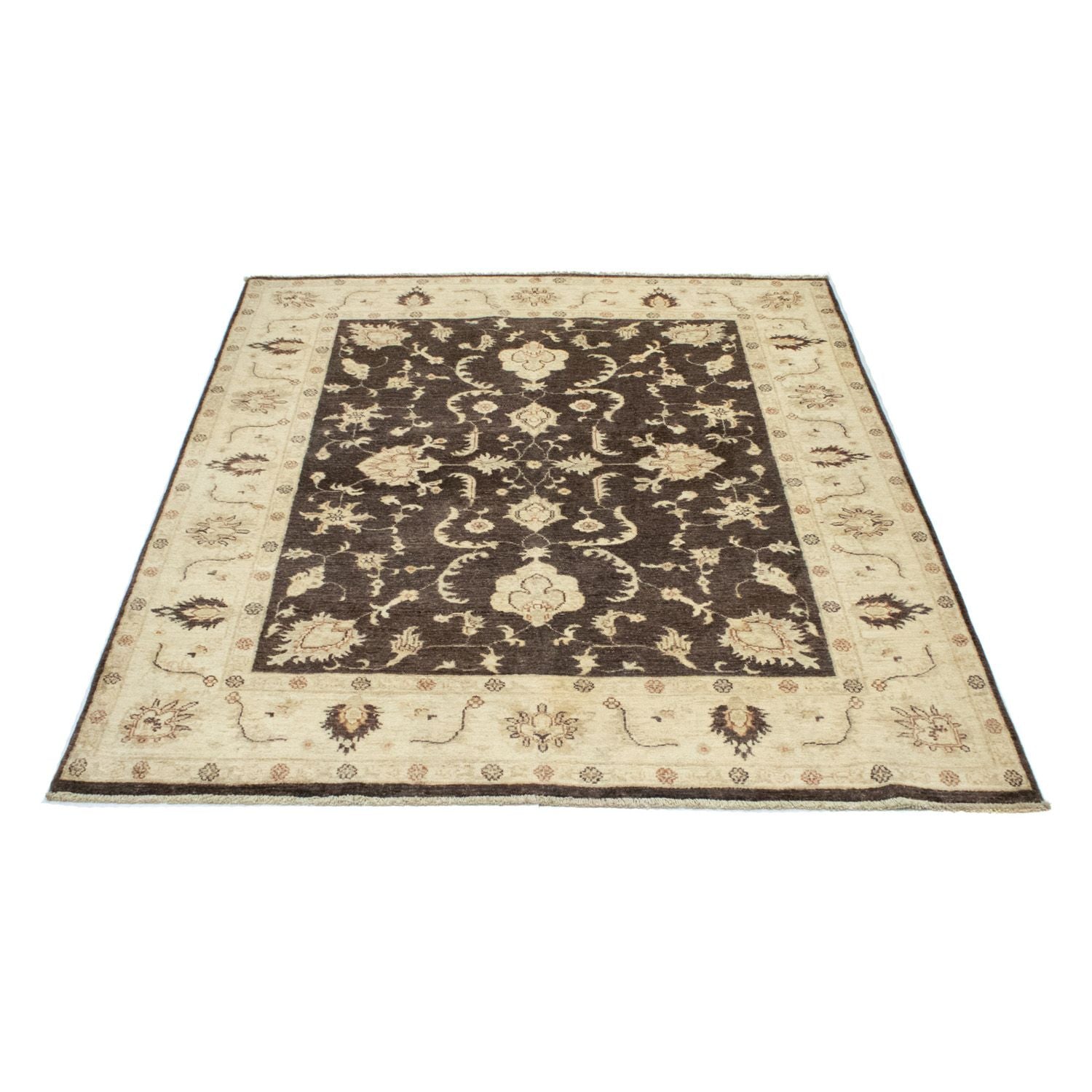 Alfombra Ziegler - 185 x 148 cm - marrón oscuro