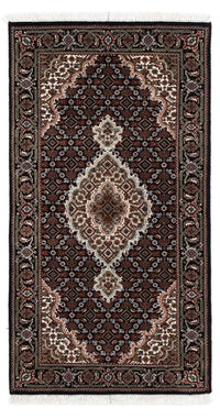 Alfombra persa - Tabriz - 141 x 73 cm - azul oscuro