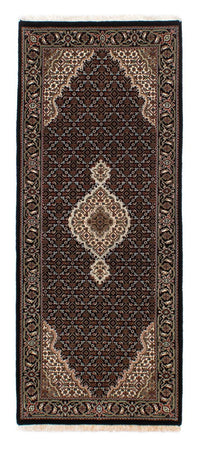 Alfombra de pasillo Alfombra persa - Tabriz - 195 x 79 cm - azul oscuro