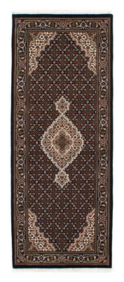 Alfombra de pasillo Alfombra persa - Tabriz - 199 x 81 cm - azul oscuro