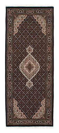 Alfombra de pasillo Alfombra persa - Tabriz - 199 x 81 cm - azul oscuro