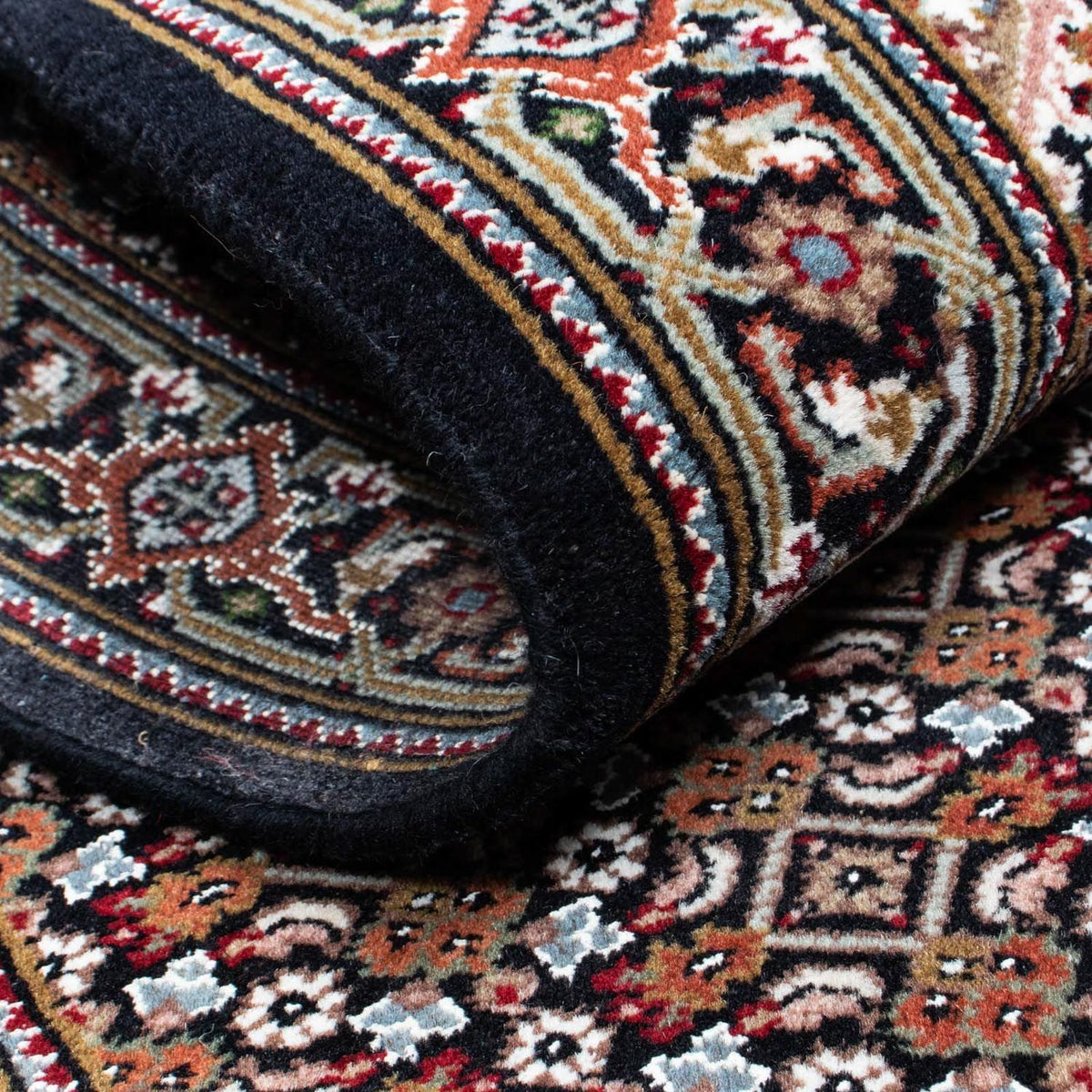 Alfombra de pasillo Alfombra persa - Tabriz - 199 x 81 cm - azul oscuro