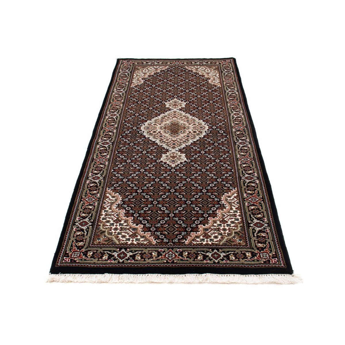 Alfombra de pasillo Alfombra persa - Tabriz - 199 x 81 cm - azul oscuro