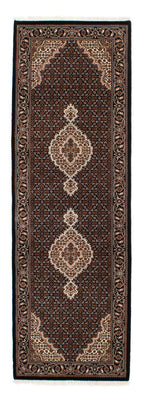 Alfombra de pasillo Alfombra persa - Tabriz - 251 x 82 cm - azul oscuro