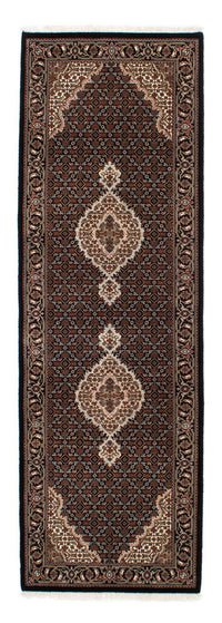 Alfombra de pasillo Alfombra persa - Tabriz - 251 x 82 cm - azul oscuro