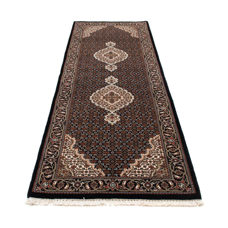 Alfombra de pasillo Alfombra persa - Tabriz - 251 x 82 cm - azul oscuro