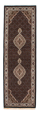 Alfombra de pasillo Alfombra persa - Tabriz - 254 x 80 cm - azul oscuro