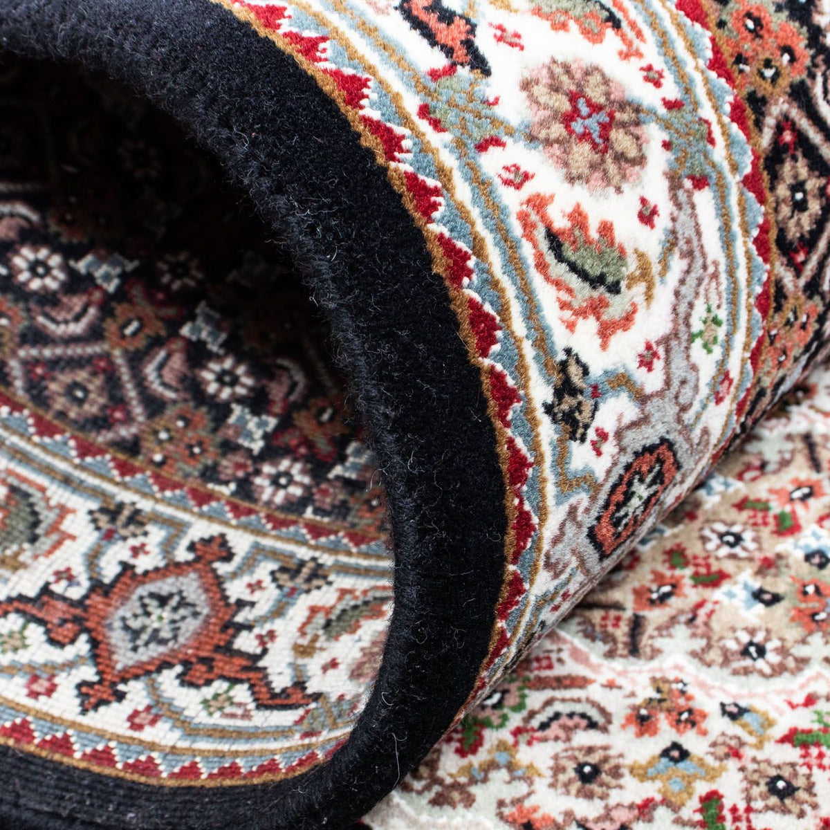 Alfombra de pasillo Alfombra persa - Tabriz - 254 x 80 cm - azul oscuro