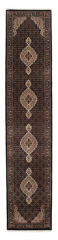 Alfombra de pasillo Alfombra persa - Tabriz - 393 x 83 cm - azul oscuro