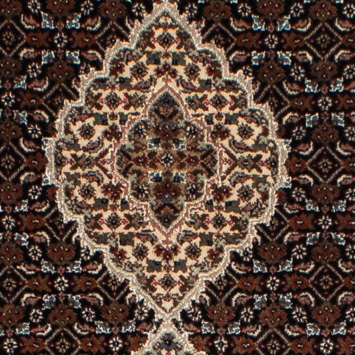 Alfombra de pasillo Alfombra persa - Tabriz - 393 x 83 cm - azul oscuro