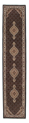 Alfombra de pasillo Alfombra persa - Tabriz - 401 x 82 cm - azul oscuro