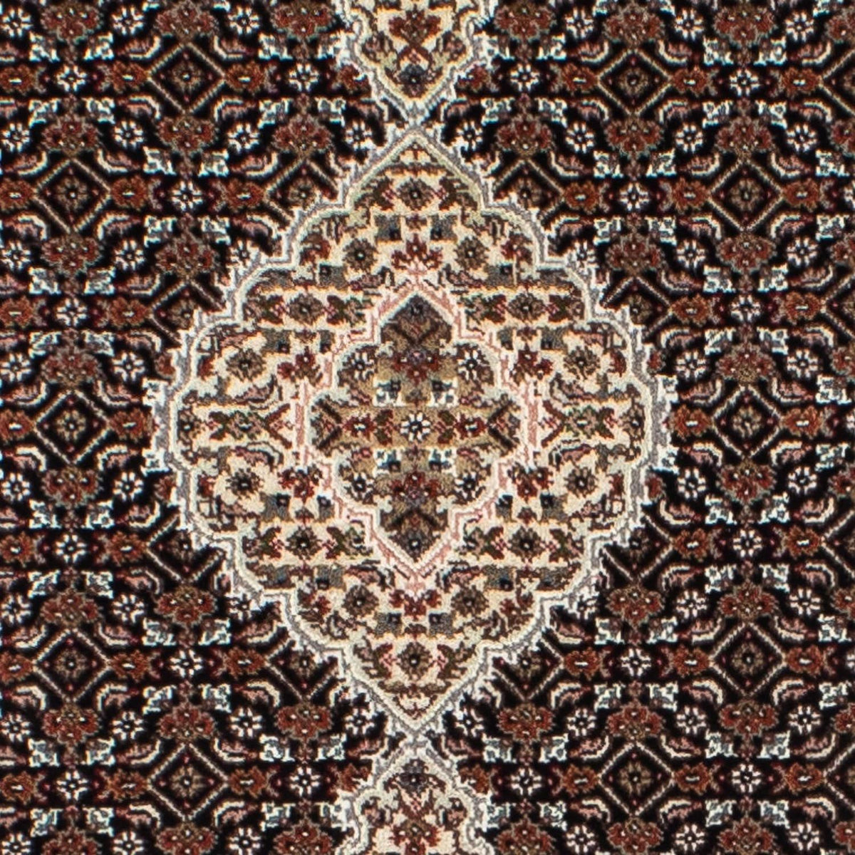 Alfombra de pasillo Alfombra persa - Tabriz - 396 x 82 cm - azul oscuro