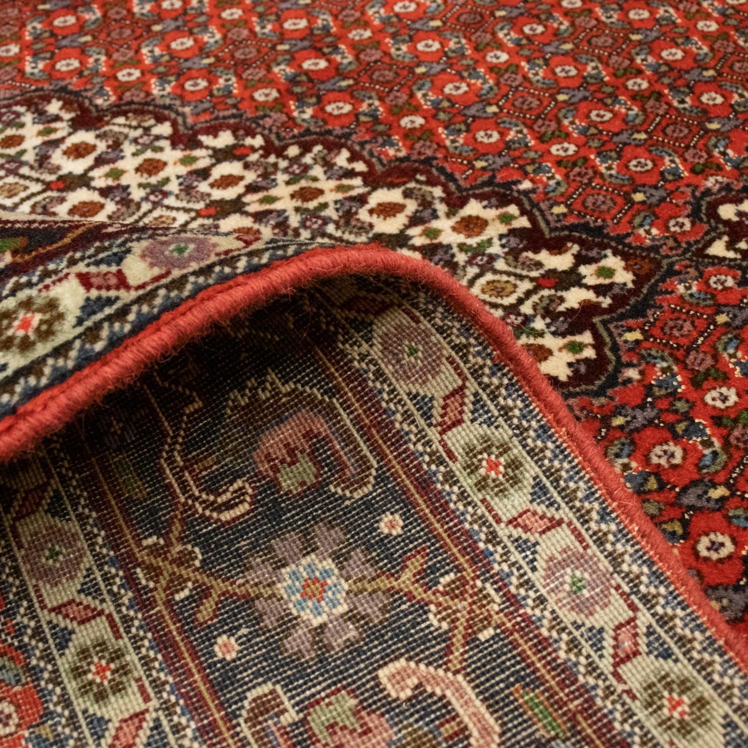 Alfombra persa - Tabriz - 208 x 146 cm - rojo claro