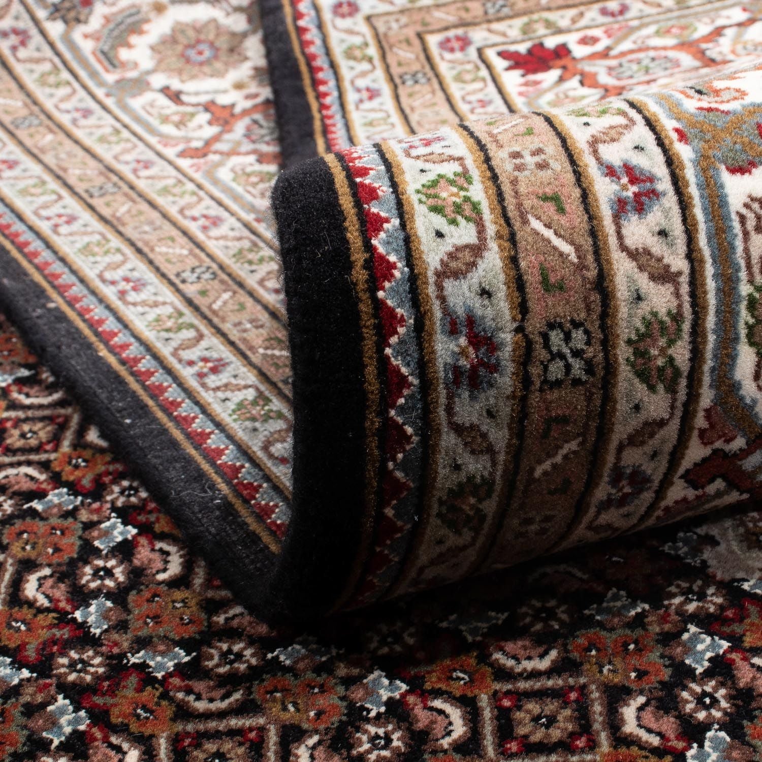 Alfombra persa - Tabriz - 253 x 203 cm - azul oscuro