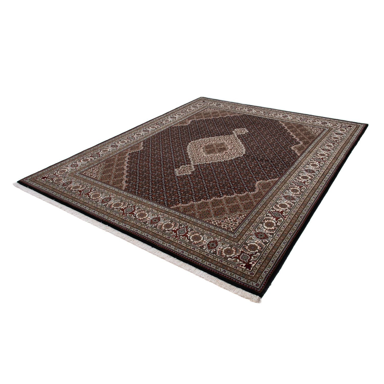 Alfombra persa - Tabriz - 253 x 203 cm - azul oscuro