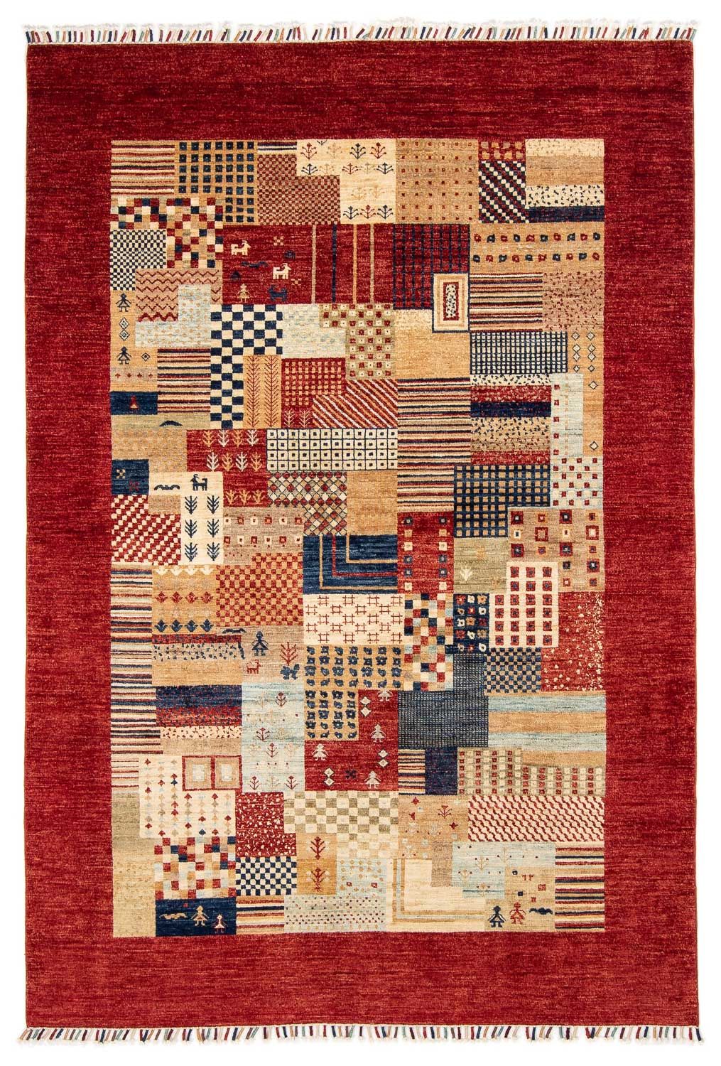 Alfombra Ziegler - 237 x 173 cm - rojo oscuro
