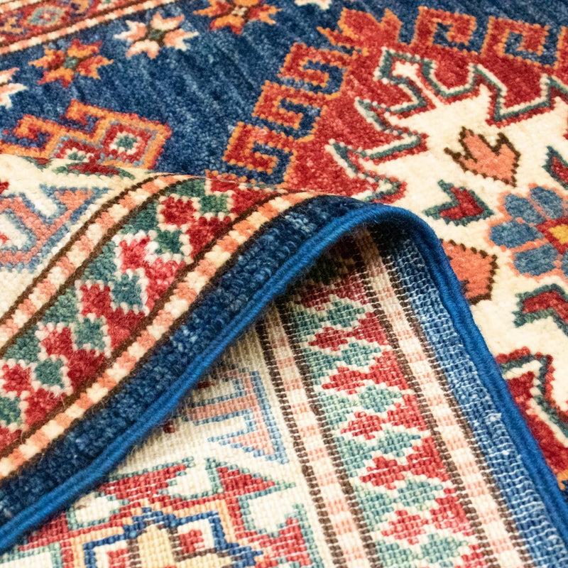 Alfombra Ziegler - Kazak - 156 x 90 cm - azul oscuro