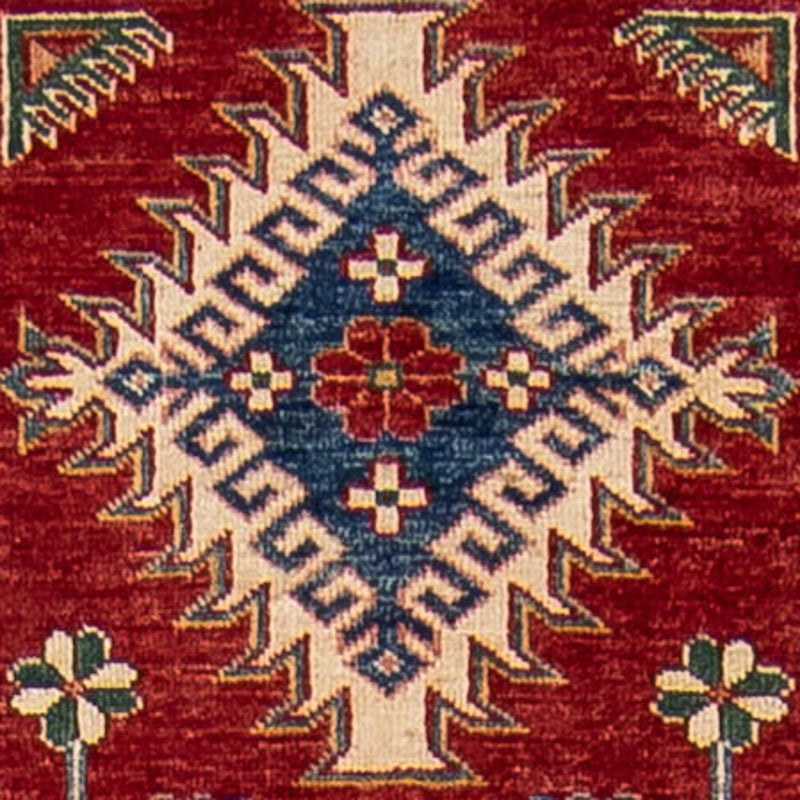 Alfombra de pasillo Alfombra Ziegler - Kazak - 312 x 77 cm - rojo oscuro