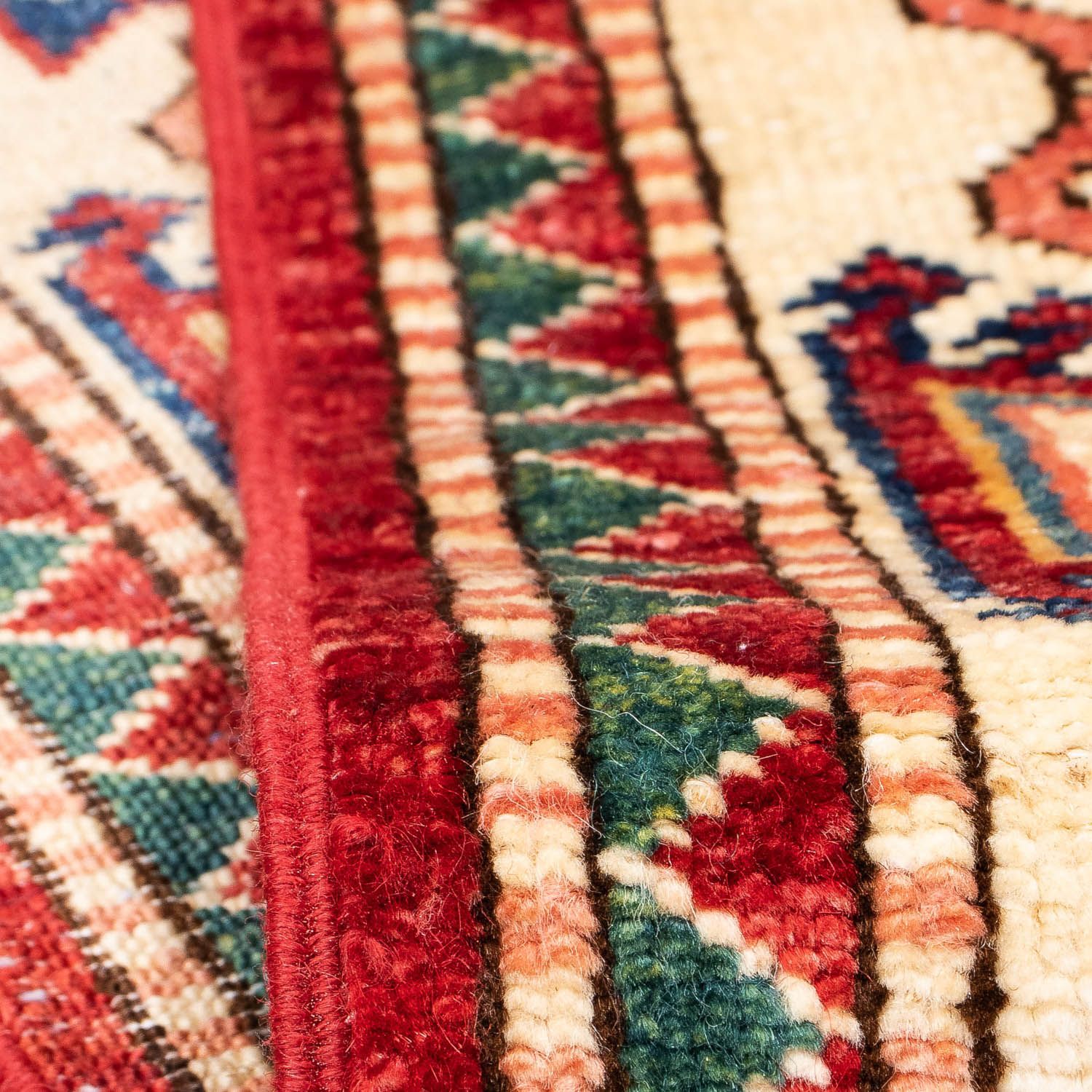 Alfombra de pasillo Alfombra Ziegler - Kazak - 312 x 77 cm - rojo oscuro
