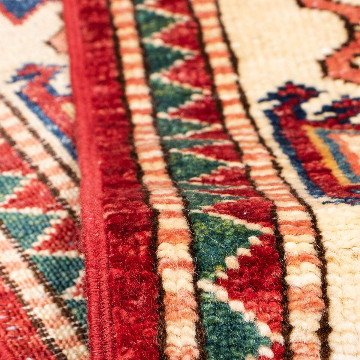 Alfombra de pasillo Alfombra Ziegler - Kazak - 312 x 77 cm - rojo oscuro