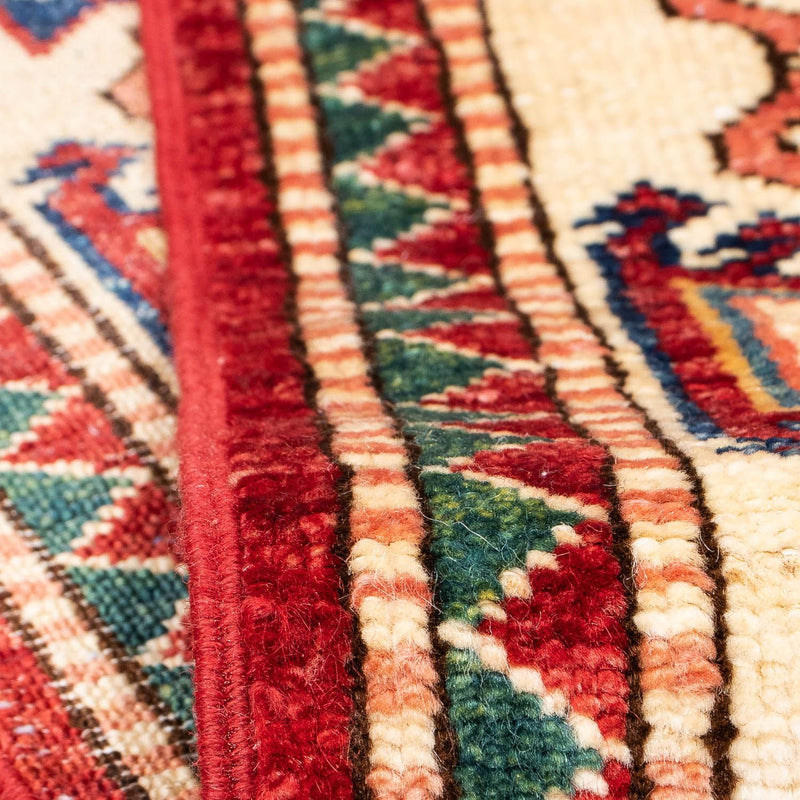 Alfombra de pasillo Alfombra Ziegler - Kazak - 312 x 77 cm - rojo oscuro