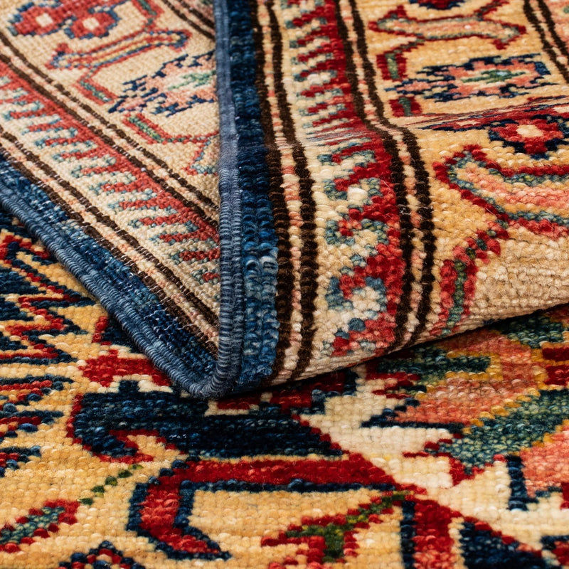 Alfombra de pasillo Alfombra Ziegler - Kazak - 252 x 77 cm - azul oscuro