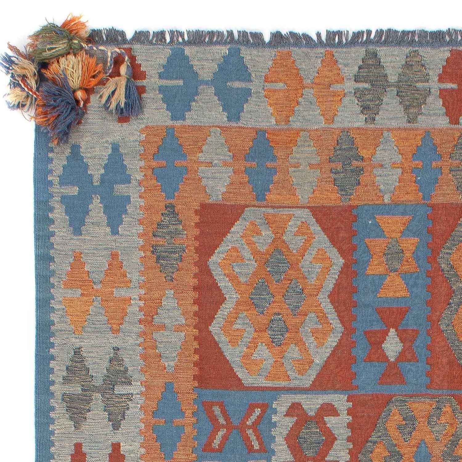 Alfombra Kelim - Tendencia - 252 x 172 cm - multicolor