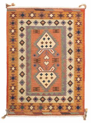 Alfombra Kelim - Oriental - 205 x 144 cm - multicolor