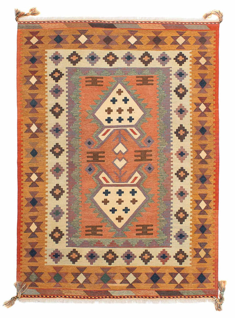 Alfombra Kelim - Oriental - 205 x 144 cm - multicolor