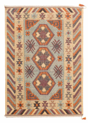 Alfombra Kelim - Oriental - 204 x 147 cm - multicolor