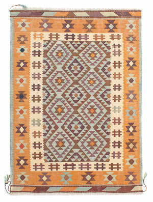 Alfombra Kelim - Oriental - 197 x 144 cm - multicolor