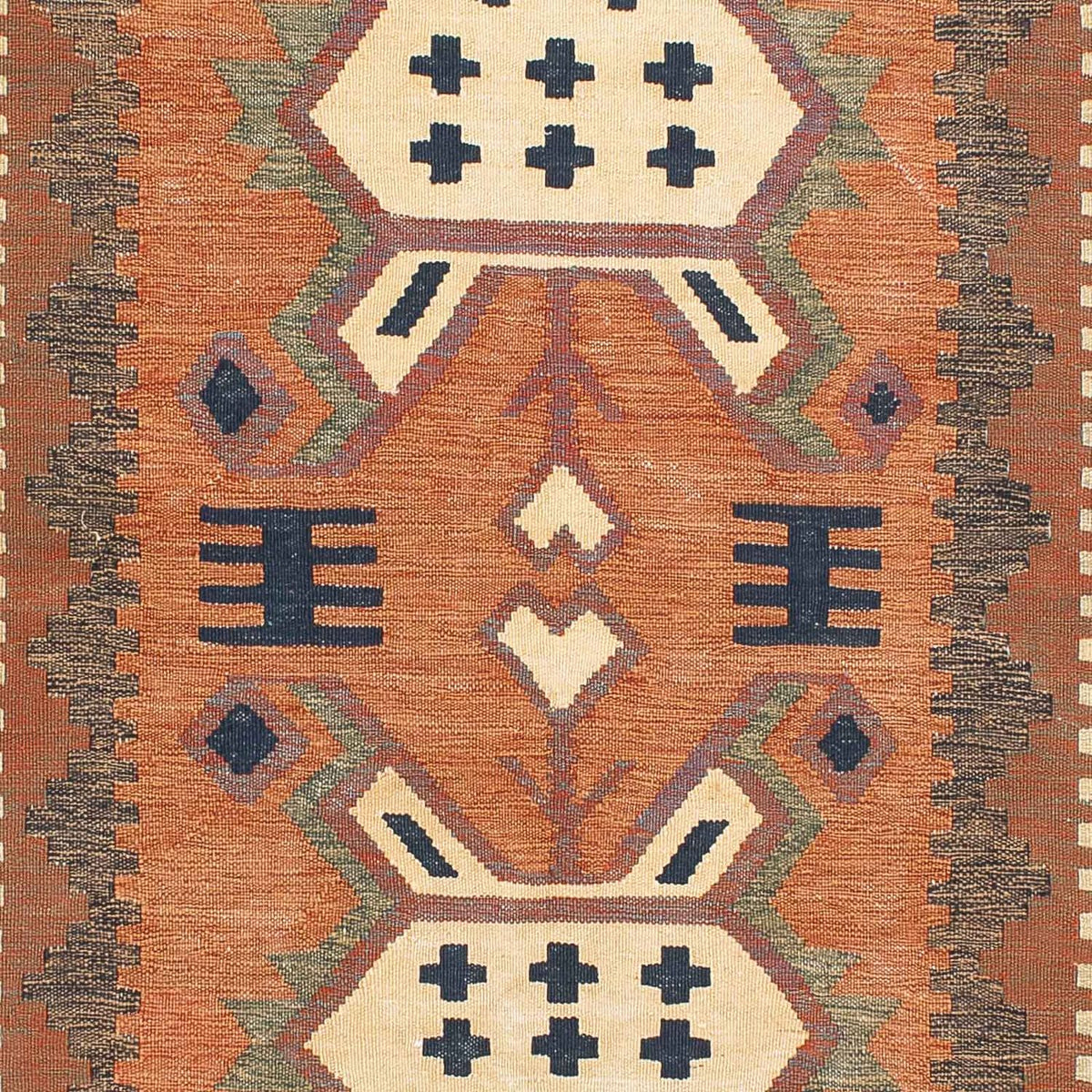 Alfombra Kelim - Oriental - 200 x 144 cm - marrón