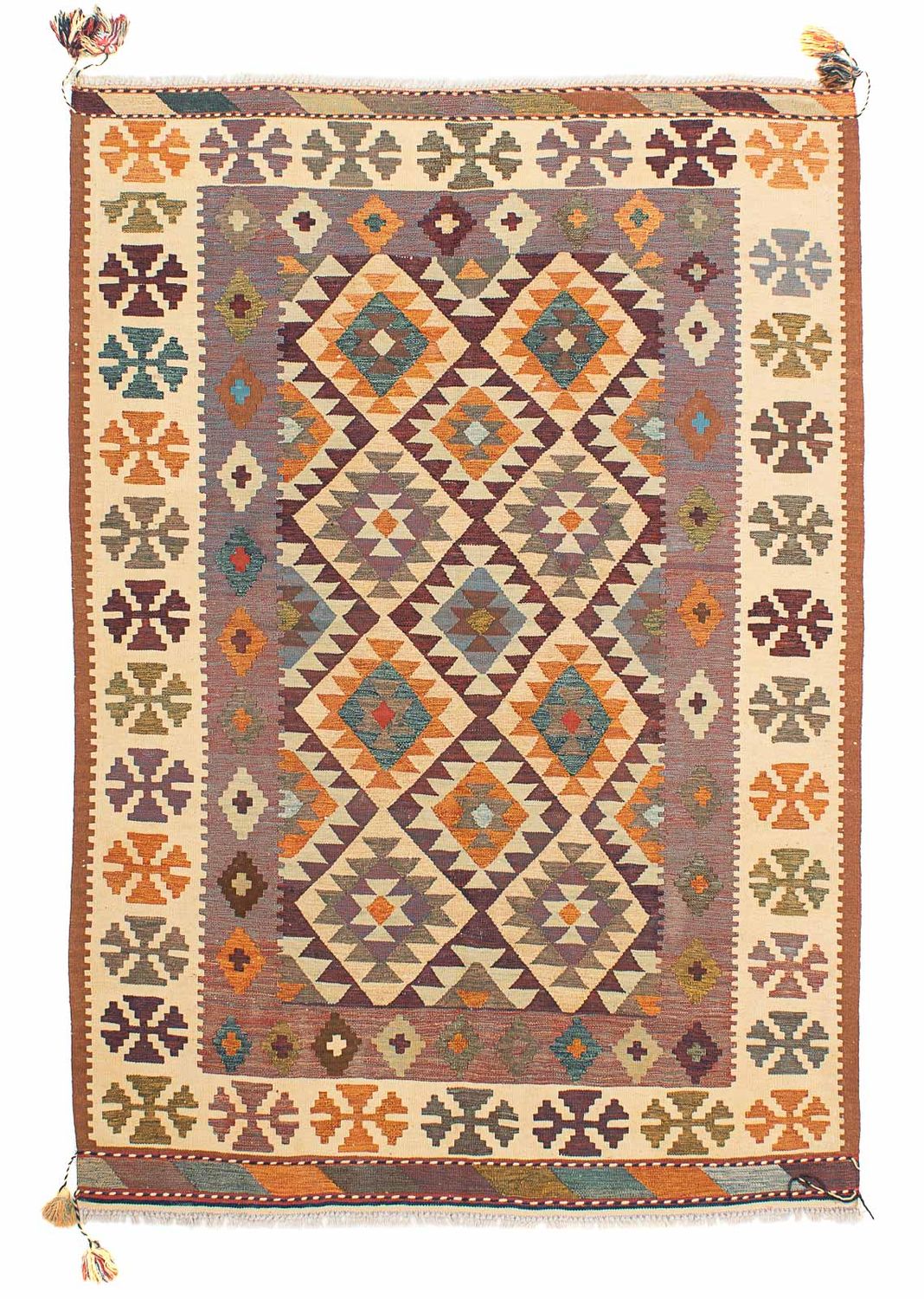 Alfombra Kelim - Oriental - 210 x 145 cm - multicolor