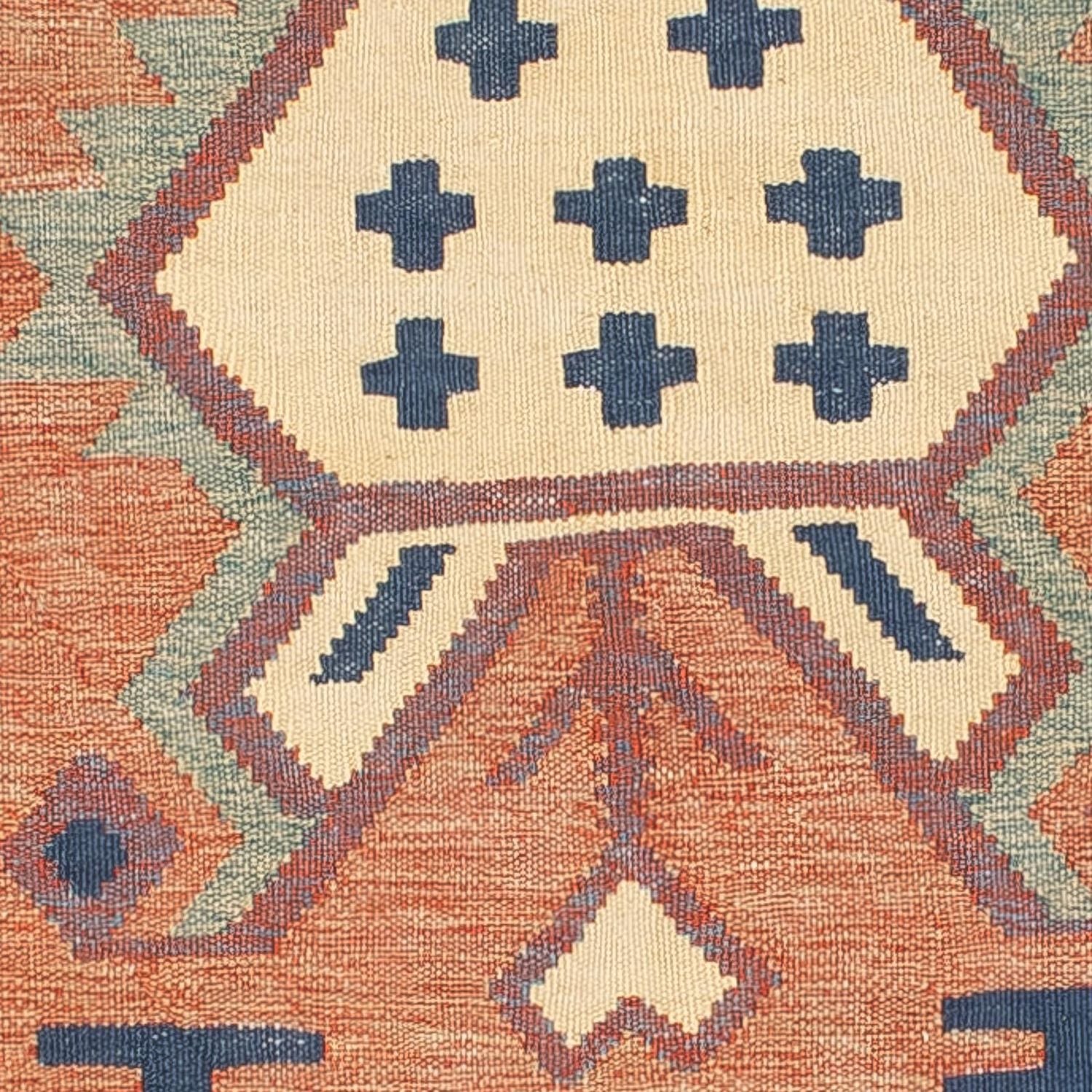 Alfombra Kelim - Tendencia - 208 x 143 cm - multicolor
