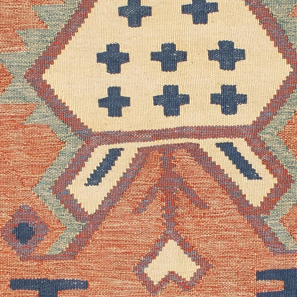 Alfombra Kelim - Tendencia - 208 x 143 cm - multicolor