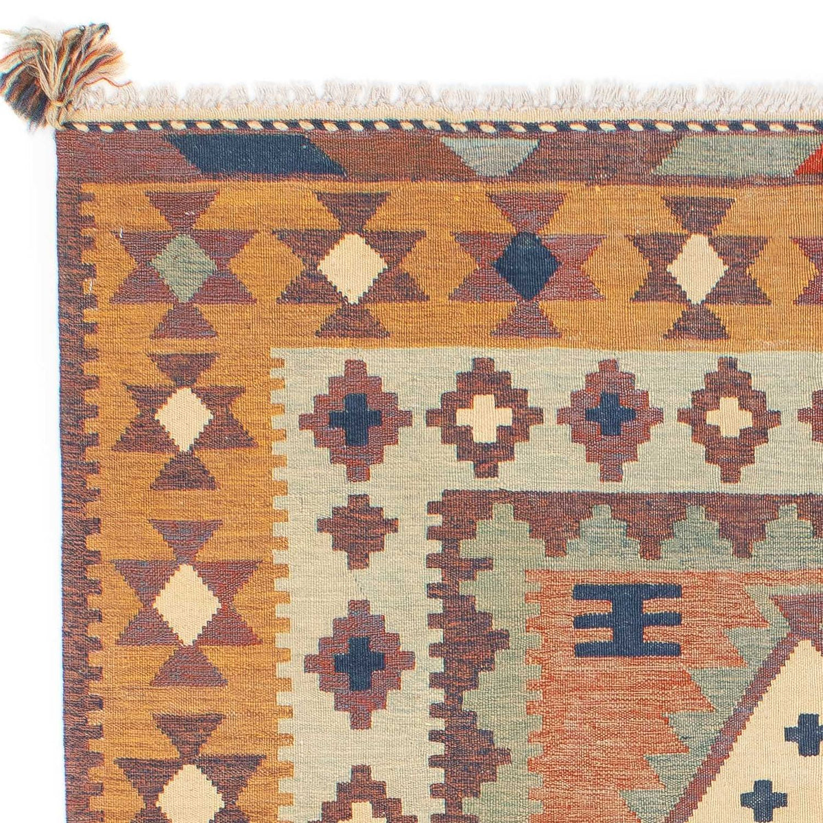 Alfombra Kelim - Tendencia - 208 x 143 cm - multicolor