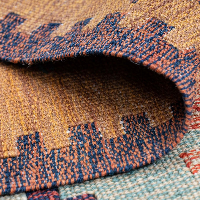 Alfombra Kelim - Tendencia - 208 x 143 cm - multicolor