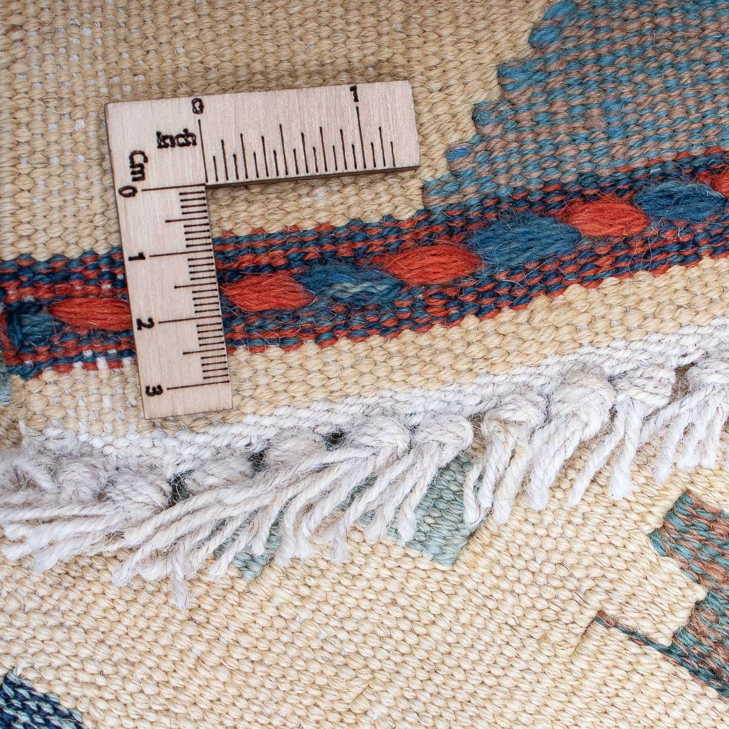 Alfombra Kelim - Tendencia - 203 x 146 cm - multicolor