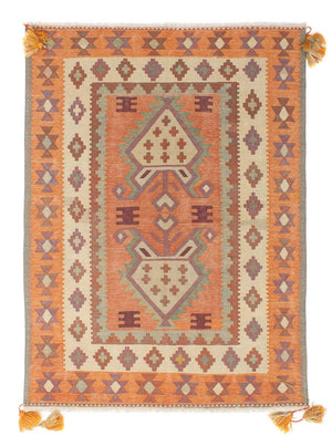 Alfombra Kelim - Tendencia - 203 x 150 cm - multicolor