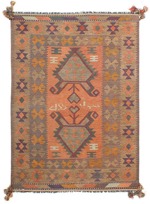 Alfombra Kelim - Oriental - 211 x 148 cm - multicolor