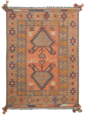 Alfombra Kelim - Oriental - 211 x 148 cm - multicolor