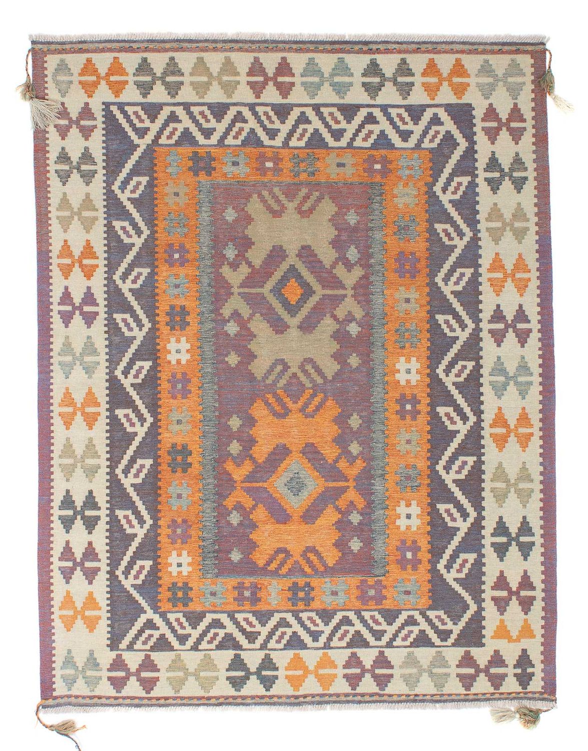 Alfombra Kelim - Tendencia - 211 x 161 cm - multicolor