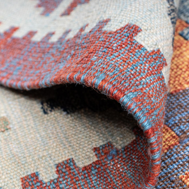 Alfombra Kelim - Tendencia - 211 x 161 cm - multicolor