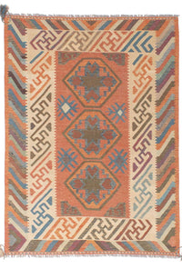 Alfombra Kelim - Tendencia - 200 x 147 cm - multicolor