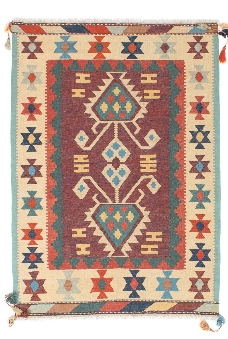 Alfombra Kelim - Tendencia - 181 x 121 cm - multicolor