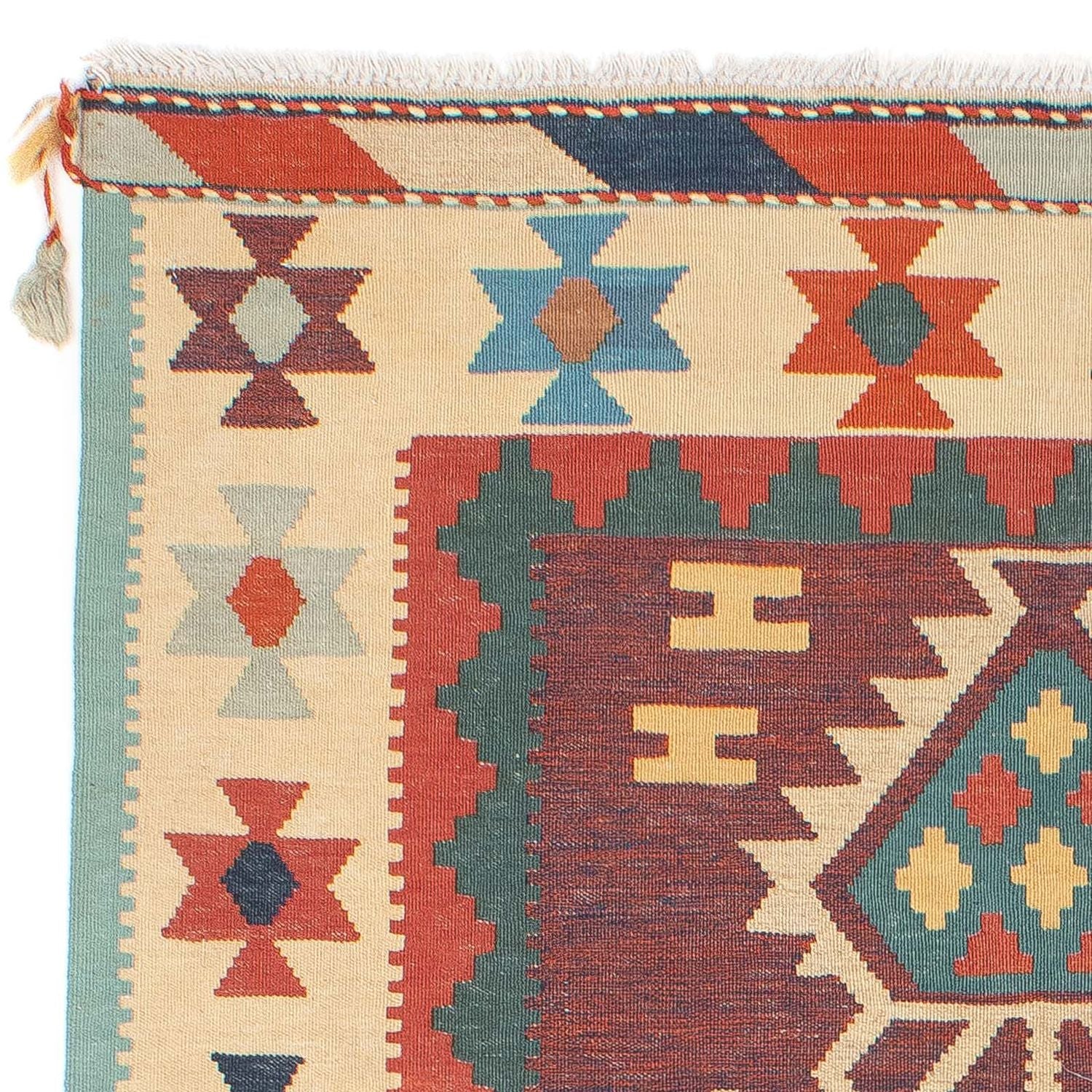 Alfombra Kelim - Tendencia - 181 x 121 cm - multicolor