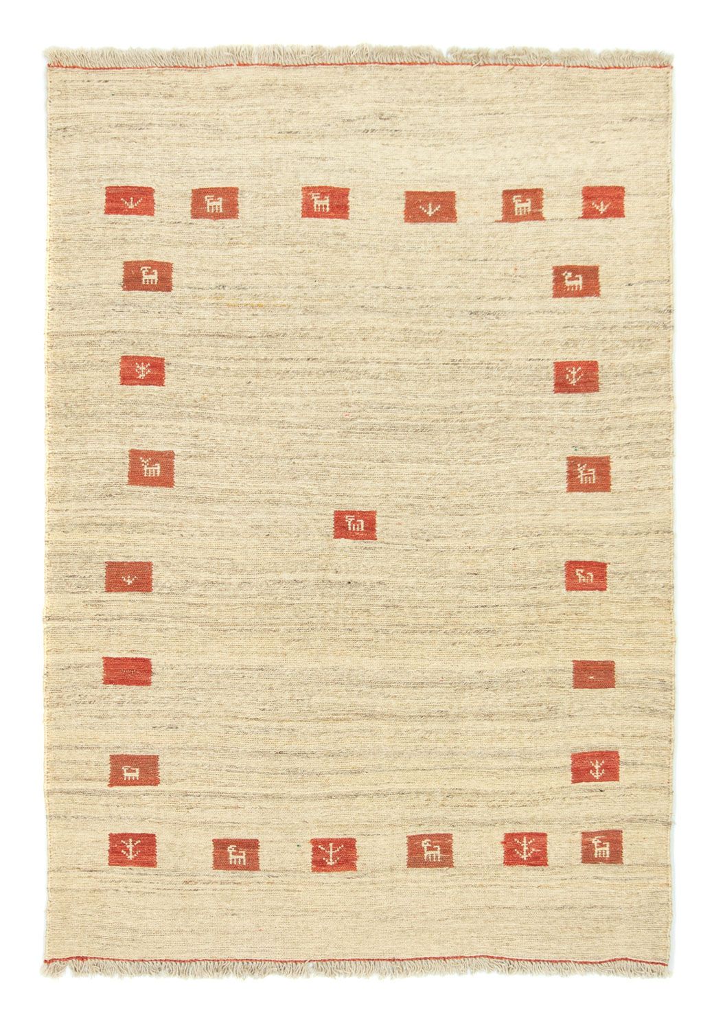 Alfombra Gabbeh - Indus - 180 x 120 cm - beige