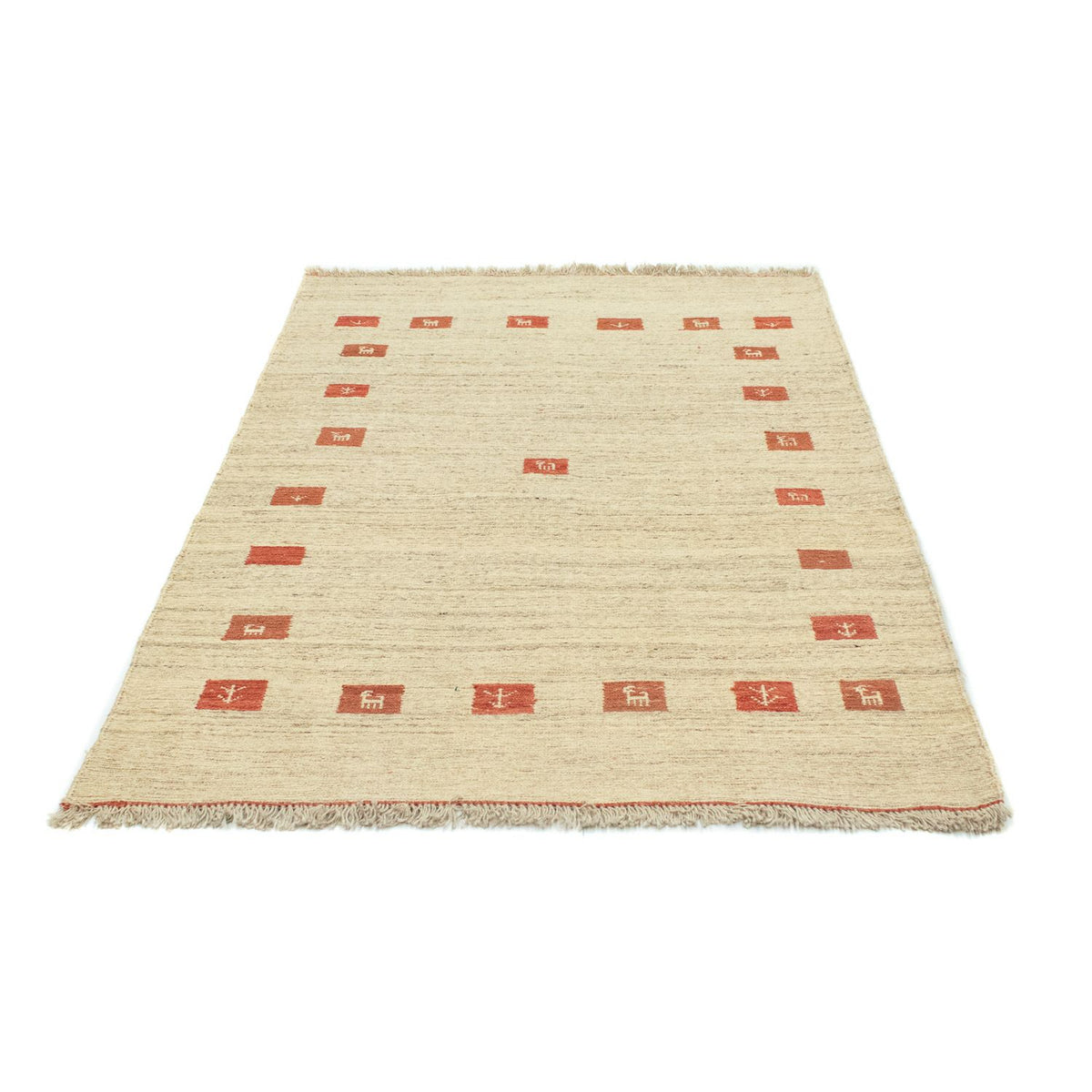 Alfombra Gabbeh - Indus - 180 x 120 cm - beige