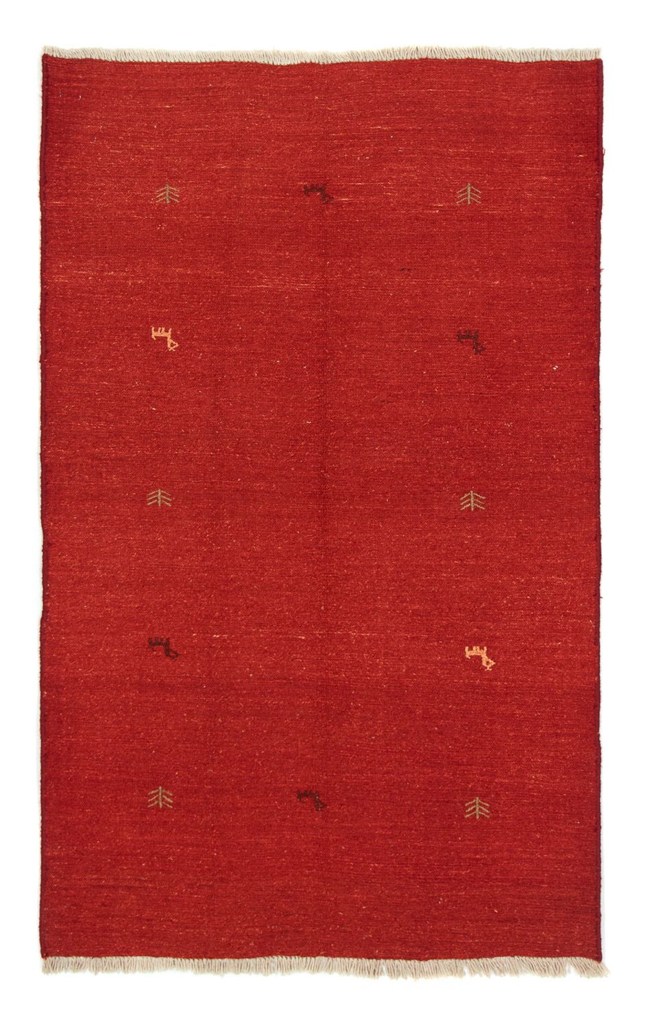 Alfombra Gabbeh - Indus - 180 x 120 cm - rojo