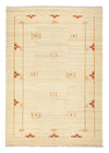Gabbeh Indo Alfombra 170x240cm - Alfombra de lana - Rectángulo / Beige / 170 x 240 cm Rectángulo